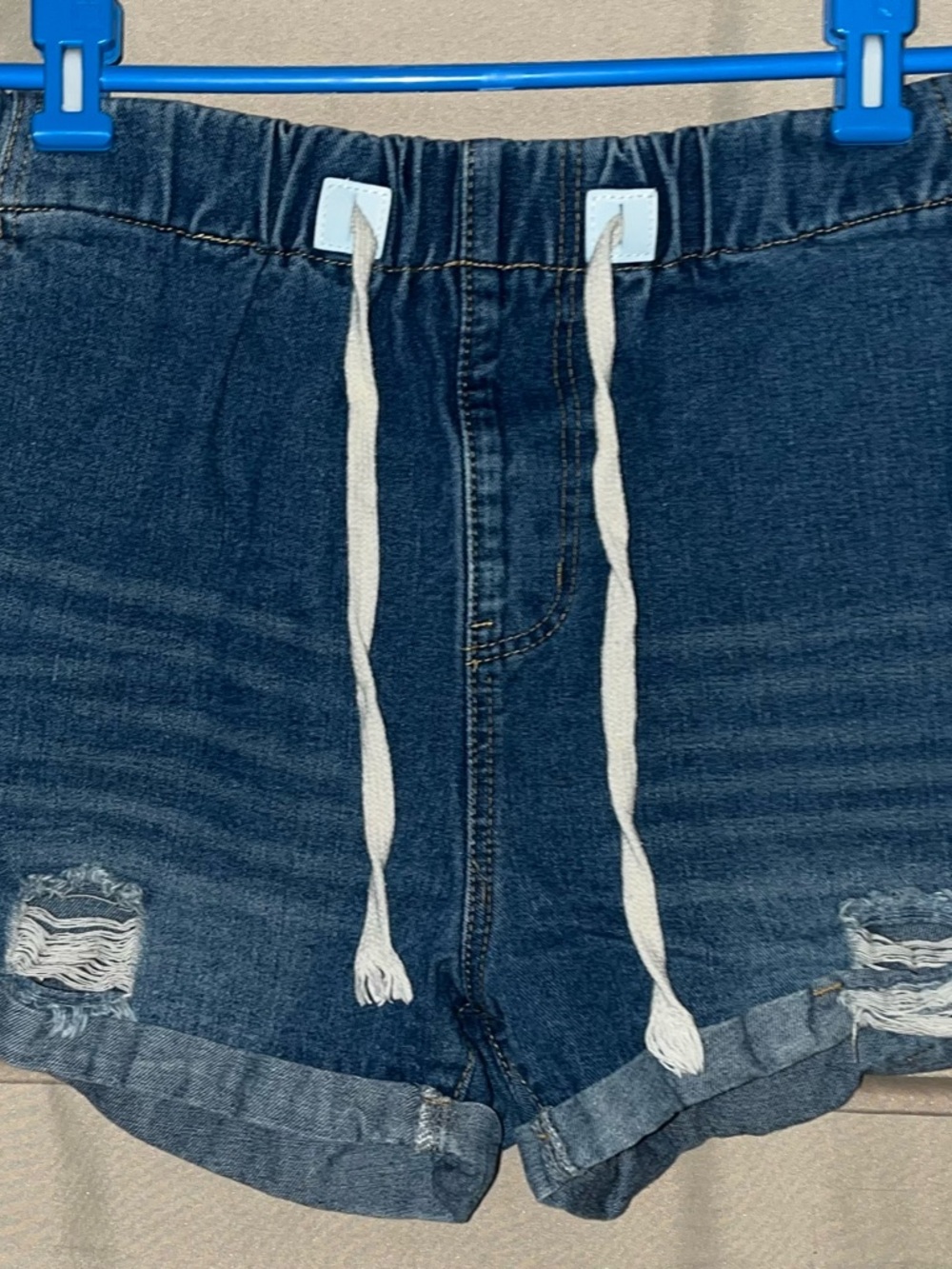 SHEIN Denim Drawstring Shorts